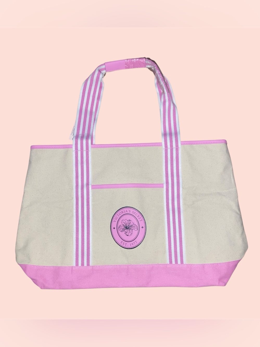 Pink Canvas Tote
